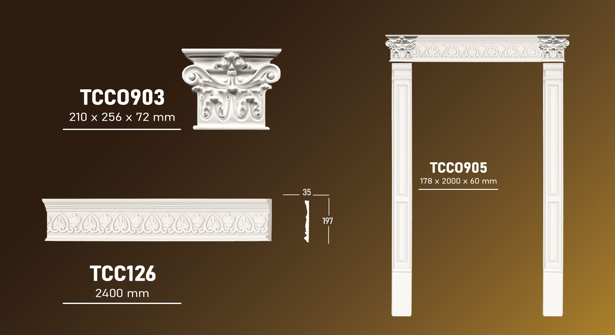 Bộ ốp cột TCCO903-905