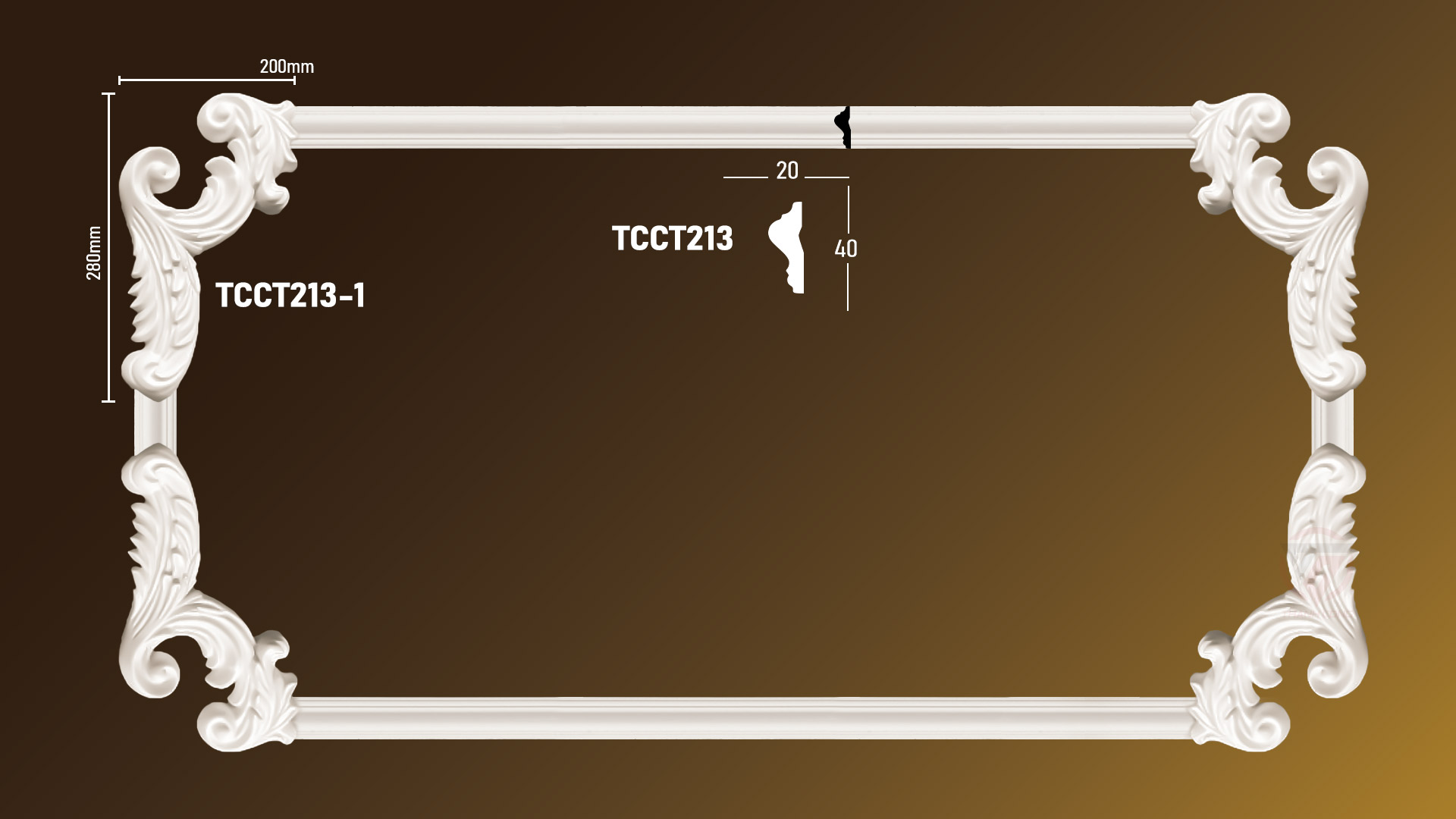 Góc chỉ nẹp TCCT213-1